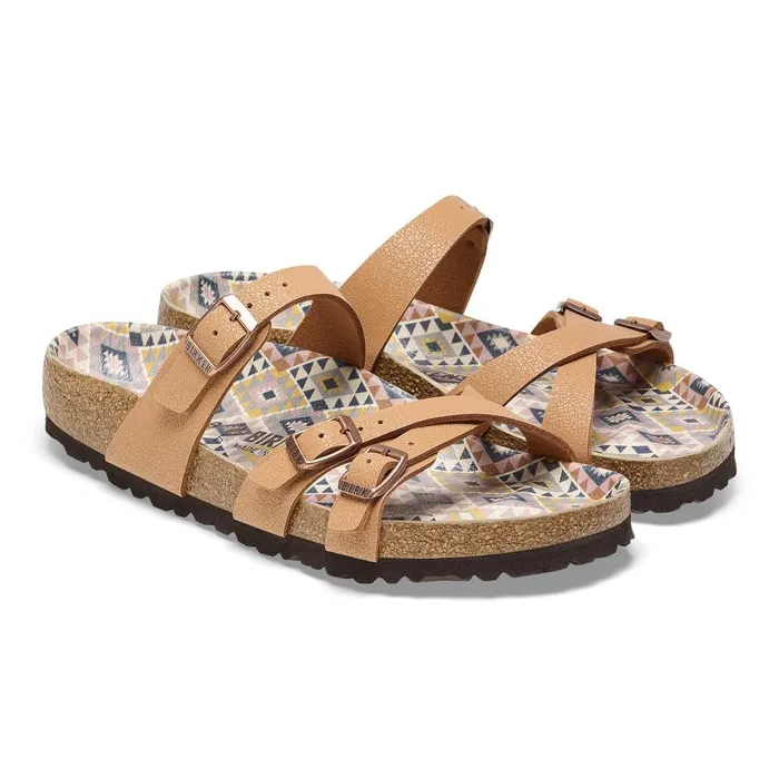 Women Birkenstock MultiStrap Franca Vegan Pecan