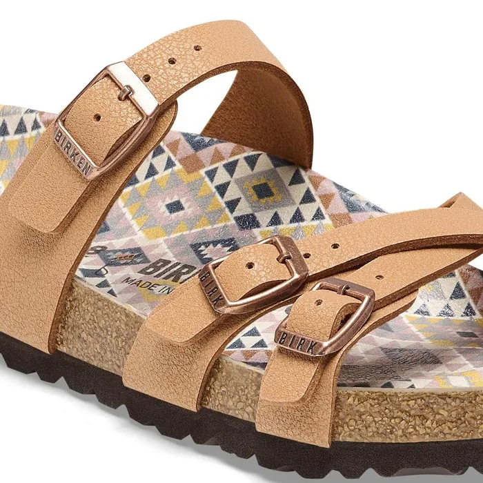 Women Birkenstock MultiStrap Franca Vegan Pecan