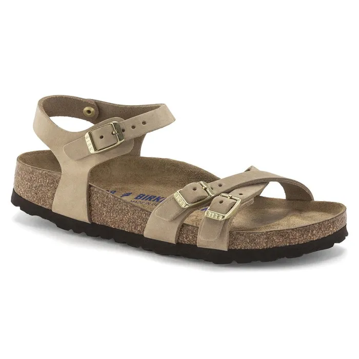 Women Birkenstock MultiStrap Kumba Soft Footbed Sandcastle