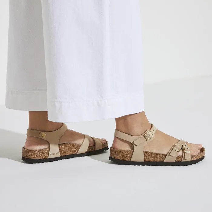 Women Birkenstock MultiStrap Kumba Soft Footbed Sandcastle