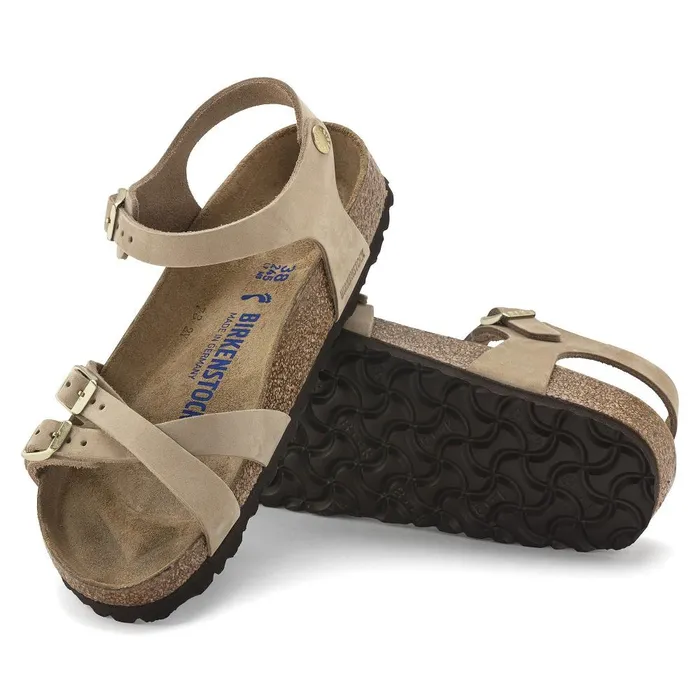 Women Birkenstock MultiStrap Kumba Soft Footbed Sandcastle
