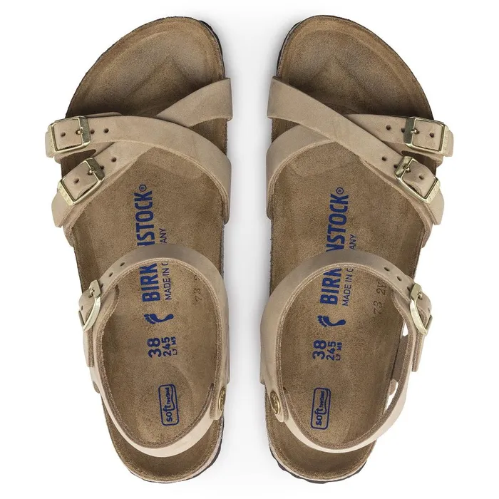 Women Birkenstock MultiStrap Kumba Soft Footbed Sandcastle