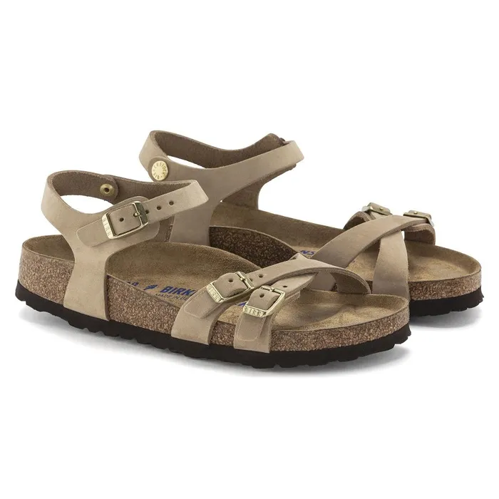 Women Birkenstock MultiStrap Kumba Soft Footbed Sandcastle