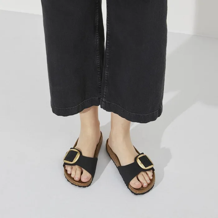 Women Birkenstock OneStrap Madrid Big Buckle Black