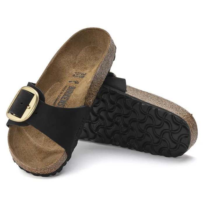 Women Birkenstock OneStrap Madrid Big Buckle Black