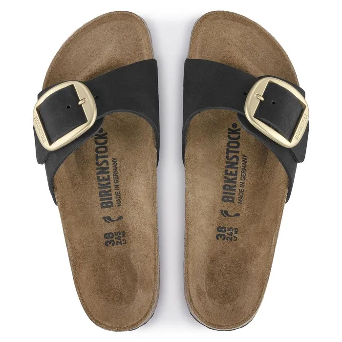 Women Birkenstock OneStrap Madrid Big Buckle Black