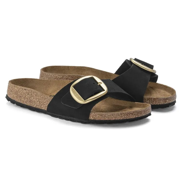 Women Birkenstock OneStrap Madrid Big Buckle Black