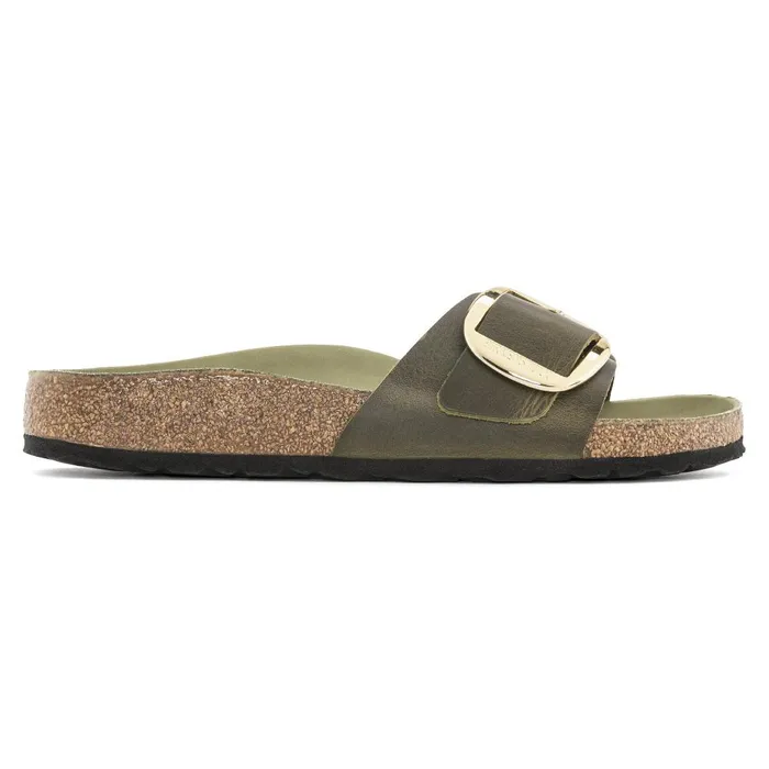 Women Birkenstock OneStrap Madrid Big Buckle Olive Green