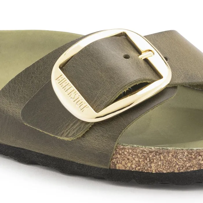Women Birkenstock OneStrap Madrid Big Buckle Olive Green