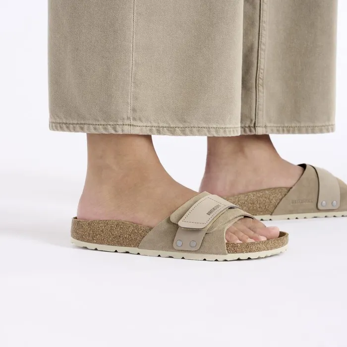 Women Birkenstock OneStrap Oita Taupe