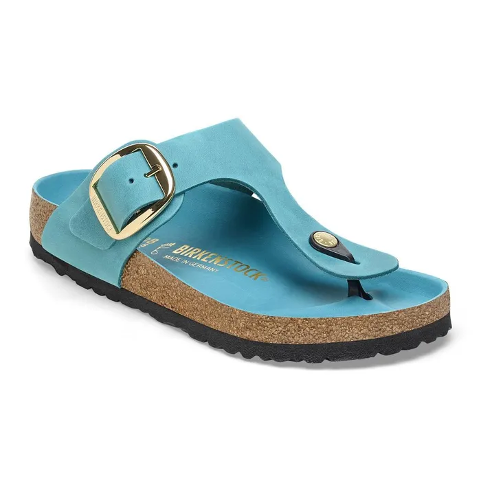 Women Birkenstock Thong Gizeh Big Buckle Biscay Bay