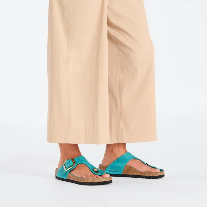 Women Birkenstock Thong Gizeh Big Buckle Biscay Bay