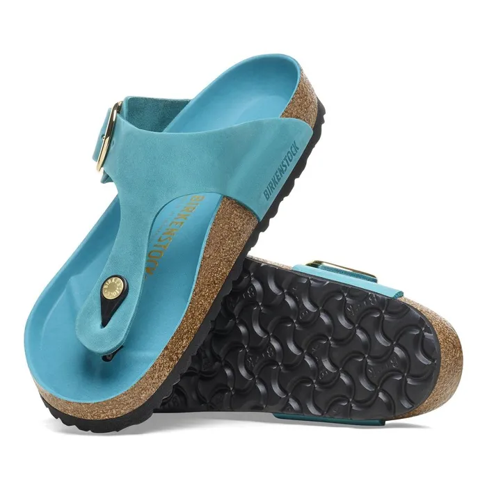 Women Birkenstock Thong Gizeh Big Buckle Biscay Bay