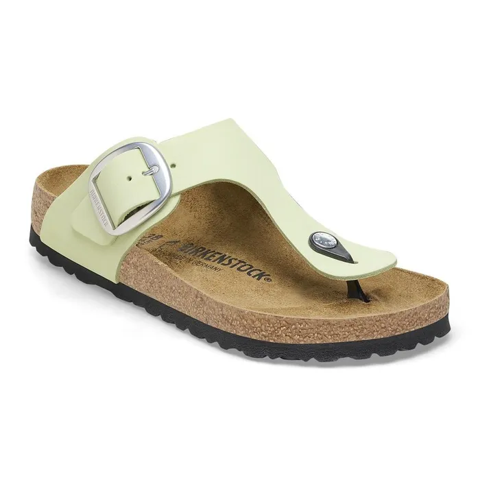 Women Birkenstock Thong Gizeh Big Buckle Faded Lime