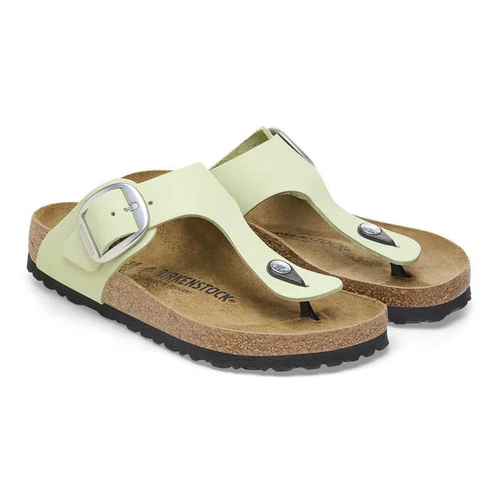 Women Birkenstock Thong Gizeh Big Buckle Faded Lime