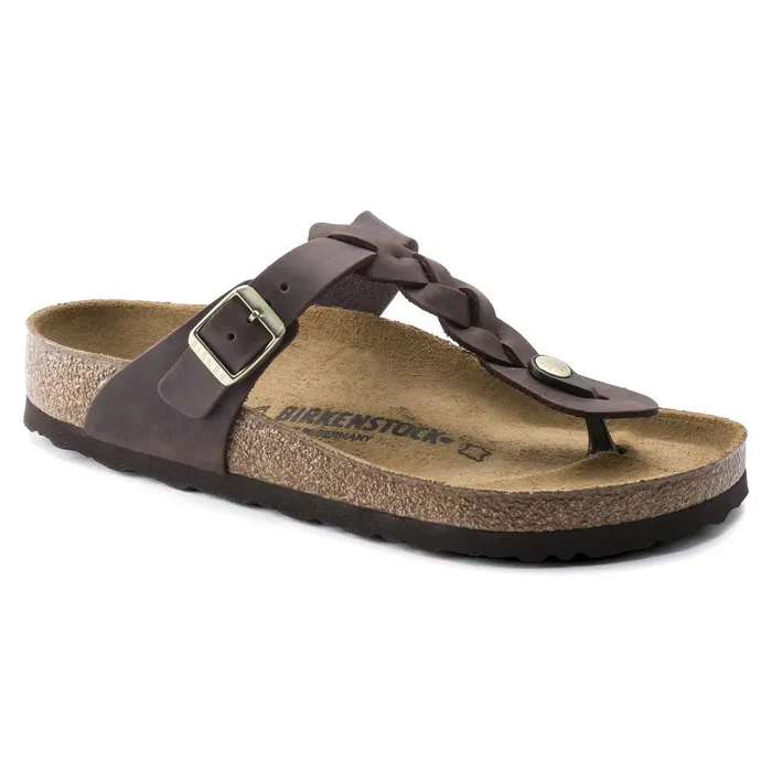 Women Birkenstock Thong Gizeh Braided Habana