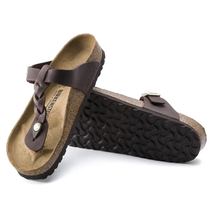 Women Birkenstock Thong Gizeh Braided Habana