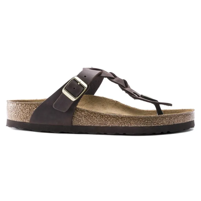 Women Birkenstock Thong Gizeh Braided Habana