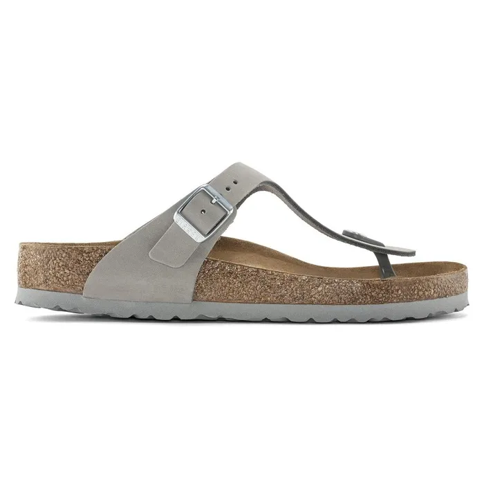 Women Birkenstock Thong Gizeh Soft Footbed Dove Gray