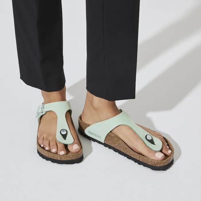 Women Birkenstock Thong Gizeh Soft Footbed Matcha