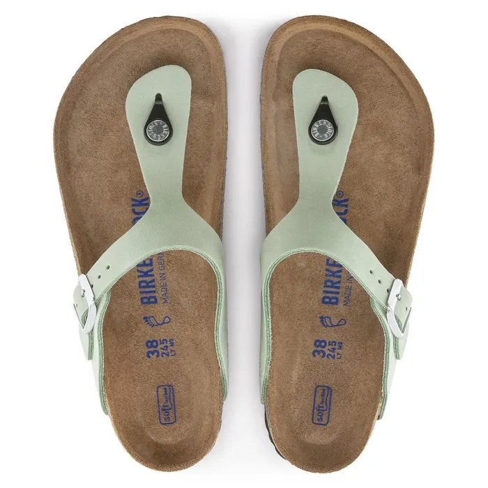 Women Birkenstock Thong Gizeh Soft Footbed Matcha