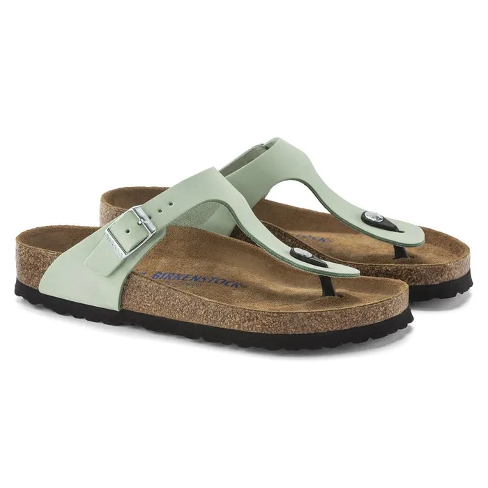Women Birkenstock Thong Gizeh Soft Footbed Matcha
