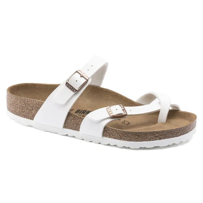 Women Birkenstock Thong Mayari White