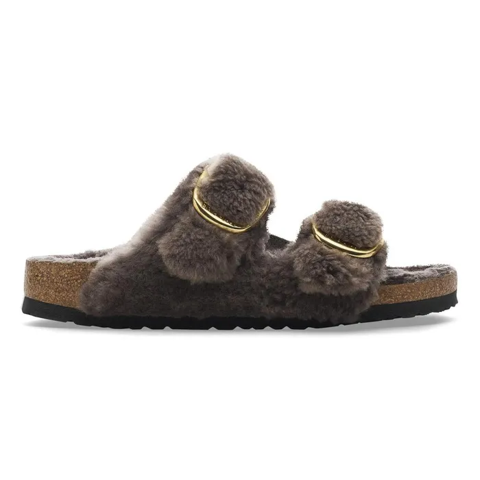 Women Birkenstock TwoStrap Arizona Big Buckle Concrete Gray
