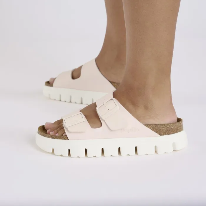 Women Birkenstock TwoStrap Arizona Chunky Light Rose