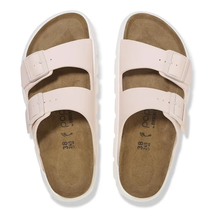 Women Birkenstock TwoStrap Arizona Chunky Light Rose