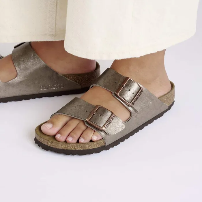 Women Birkenstock TwoStrap Arizona Graceful Taupe