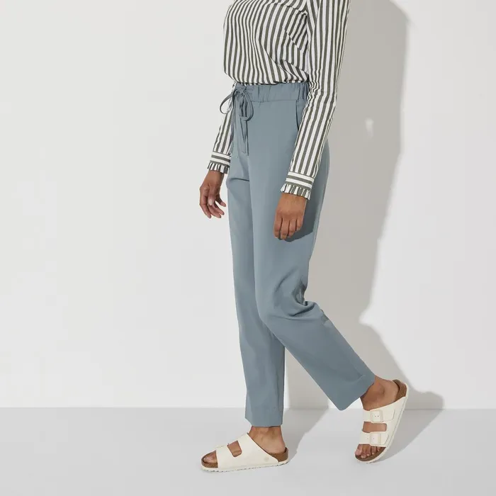 Women Birkenstock TwoStrap Arizona Vegan Eggshell
