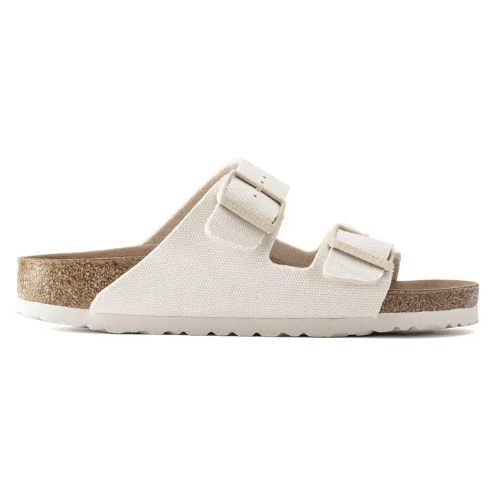 Women Birkenstock TwoStrap Arizona Vegan Eggshell