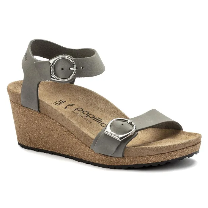 Women Birkenstock Wedges and Platforms Soley Dove Gray