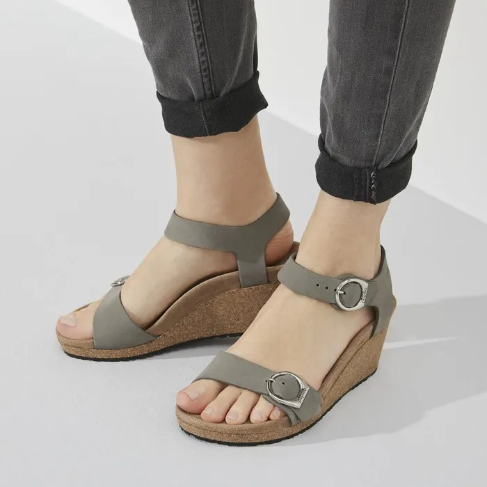 Women Birkenstock Wedges and Platforms Soley Dove Gray