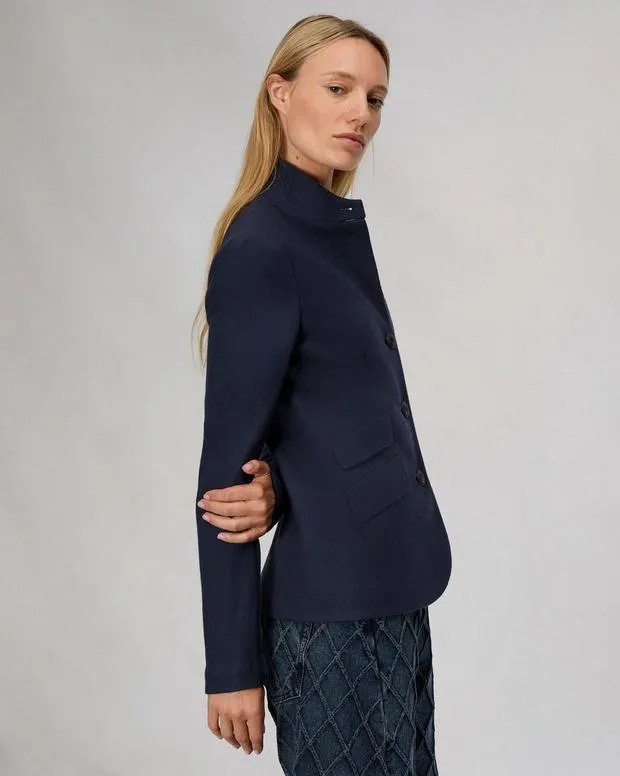 Women Blazers and Vests Rag and Bone Slade Wool Blazer Navy