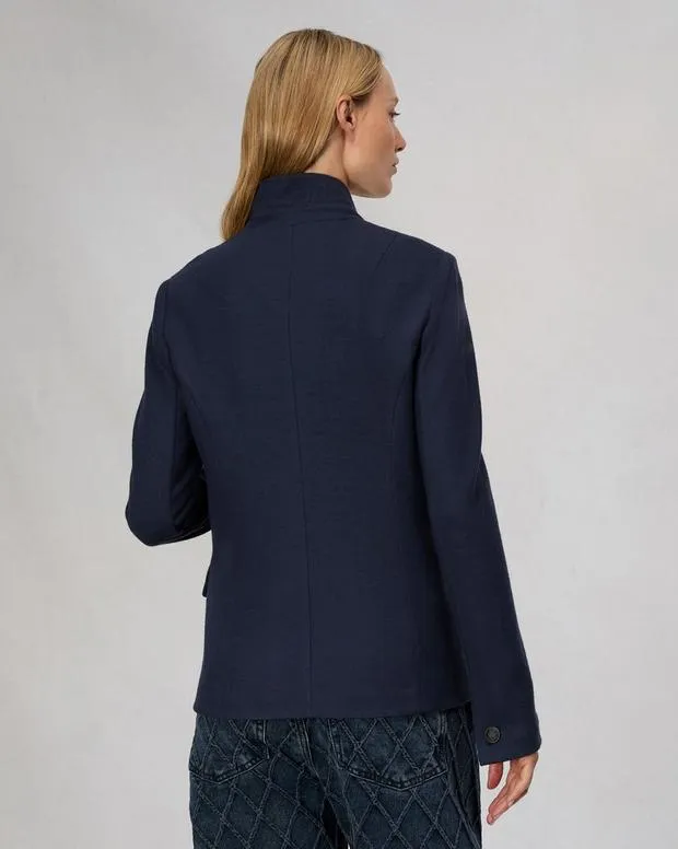 Women Blazers and Vests Rag and Bone Slade Wool Blazer Navy