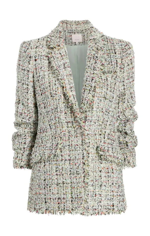 Women Blazers Cinq Sept Anya Boucle Khloe Blazer Patina Multi