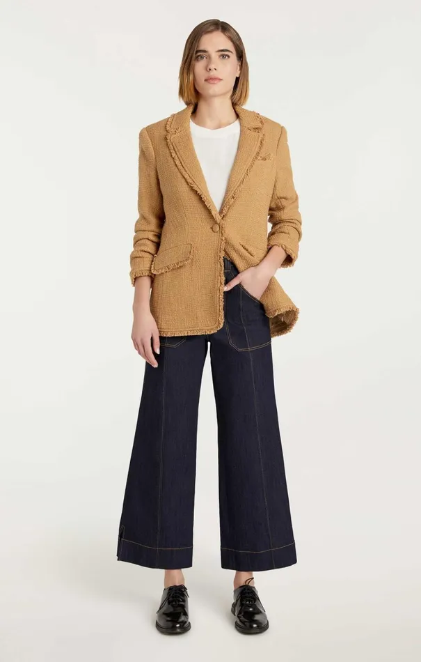 Women Blazers Cinq Sept Boucle Khloe Blazer Sahara