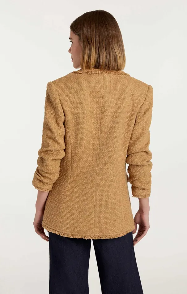 Women Blazers Cinq Sept Boucle Khloe Blazer Sahara
