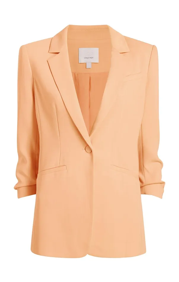 Women Blazers Cinq Sept Crepe Khloe Blazer Marmalade