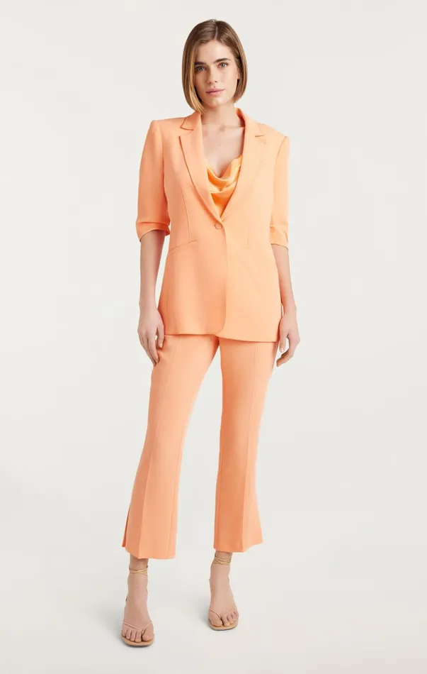 Women Blazers Cinq Sept Crepe Khloe Blazer Marmalade