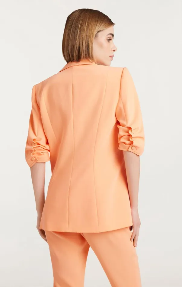 Women Blazers Cinq Sept Crepe Khloe Blazer Marmalade