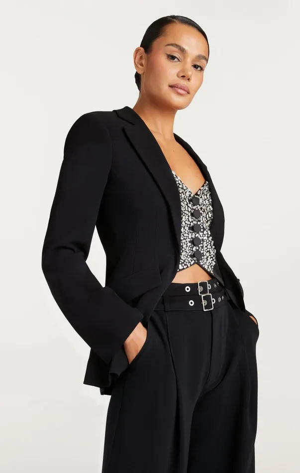 Women Blazers Cinq Sept Cynthia Blazer Black