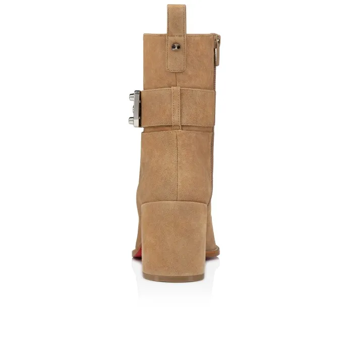 Women Booty Lock 70 Mm Low Boots 8211 Veau Velours 8211 Lionne Christian Louboutin Boots