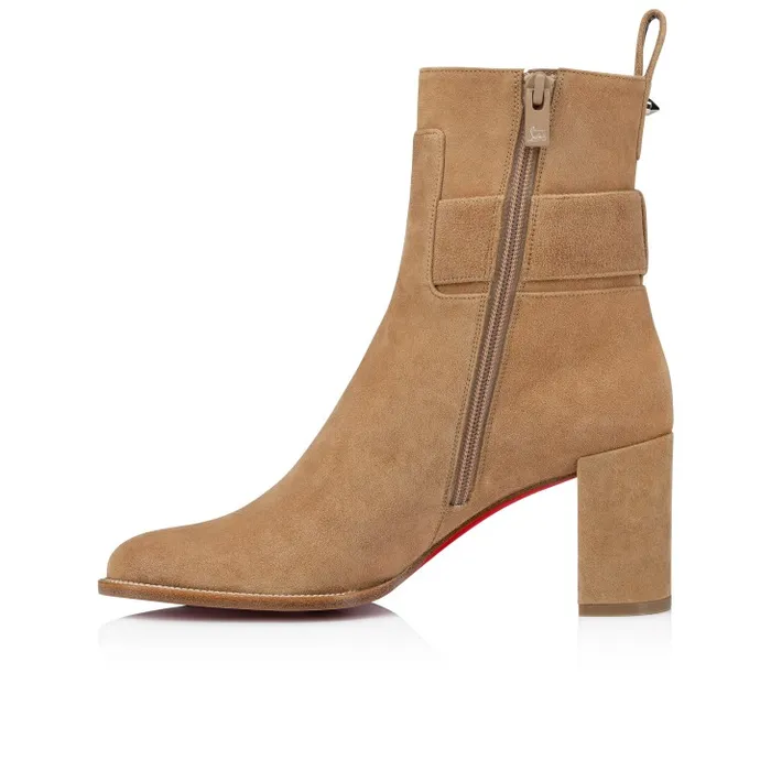 Women Booty Lock 70 Mm Low Boots 8211 Veau Velours 8211 Lionne Christian Louboutin Boots