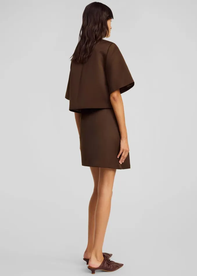 Women By Malene Birger Hania Top 8211 Dark Mahogany The Frankie Shop Tops