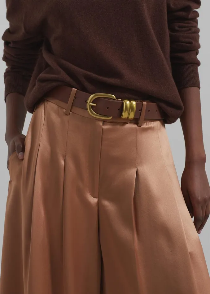 Women By Malene Birger Zoira Belt 8211 Dark Brown The Frankie Shop