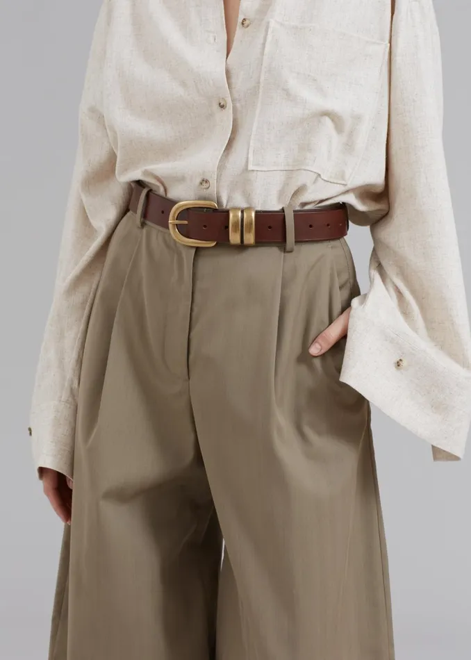 Women By Malene Birger Zoira Belt 8211 Dark Brown The Frankie Shop