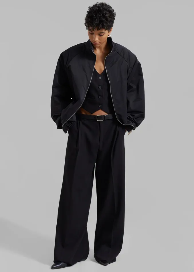 Women Carlisle Light Jacket 8211 Black The Frankie Shop Outerwear